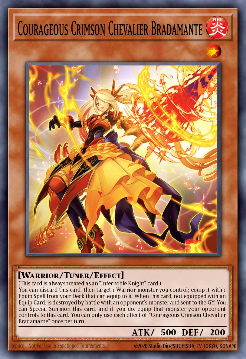 Courageous Crimson Chevalier Bradamante Yu-Gi-Oh card