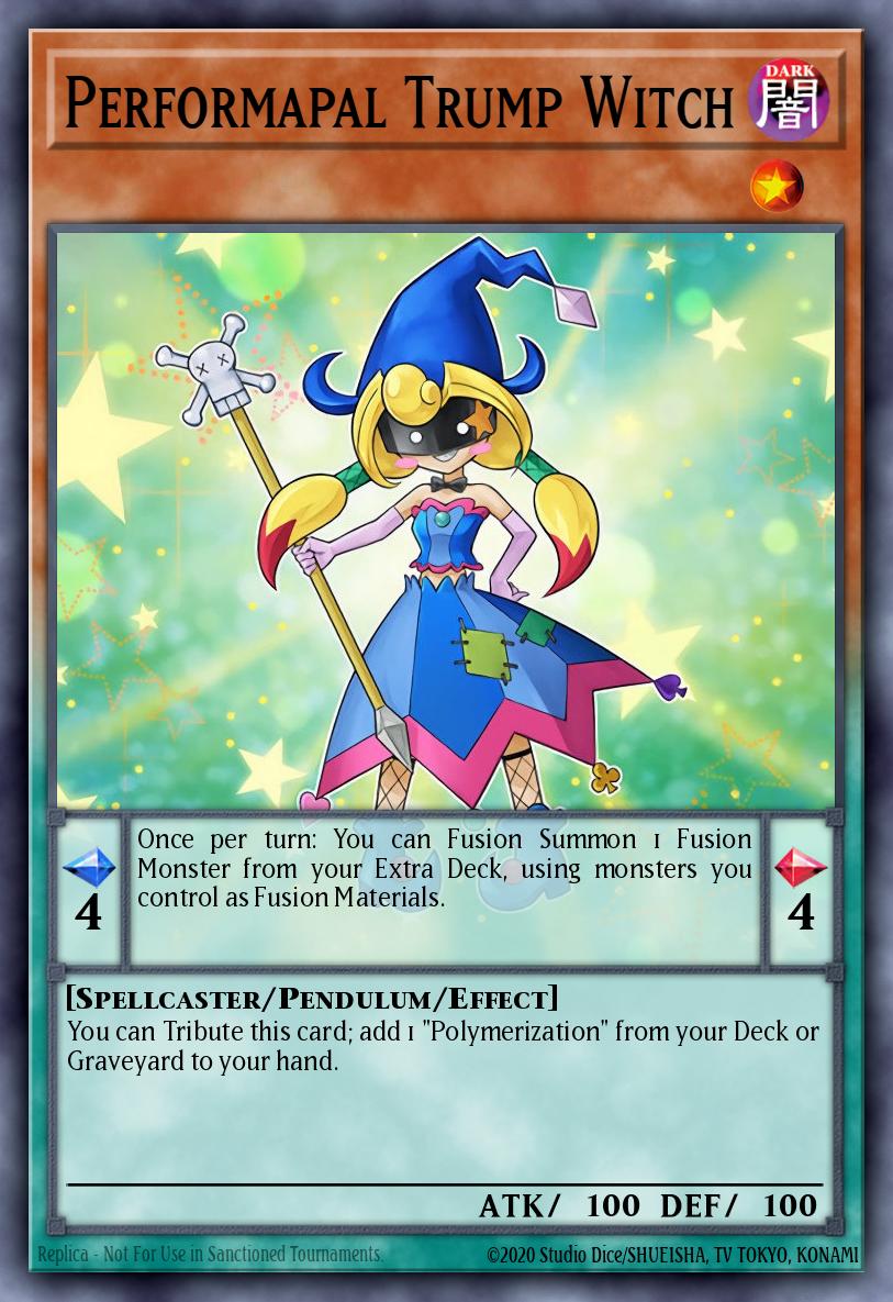 Performapal Trump Witch Yu-Gi-Oh card