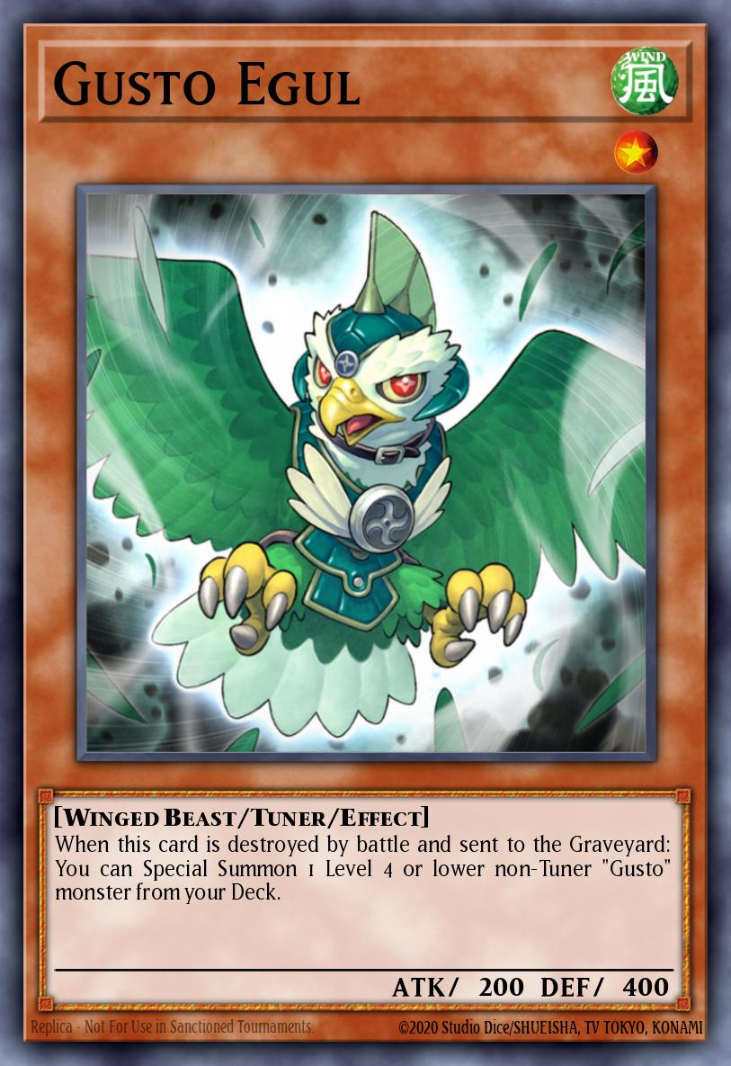 Gusto Egul Yu-Gi-Oh card