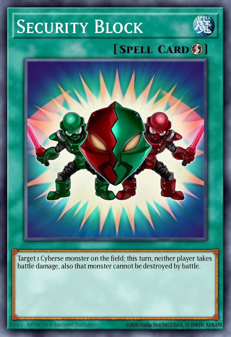 Security Block Yu-Gi-Oh card