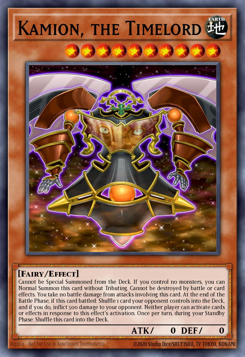 Kamion, the Timelord Yu-Gi-Oh card