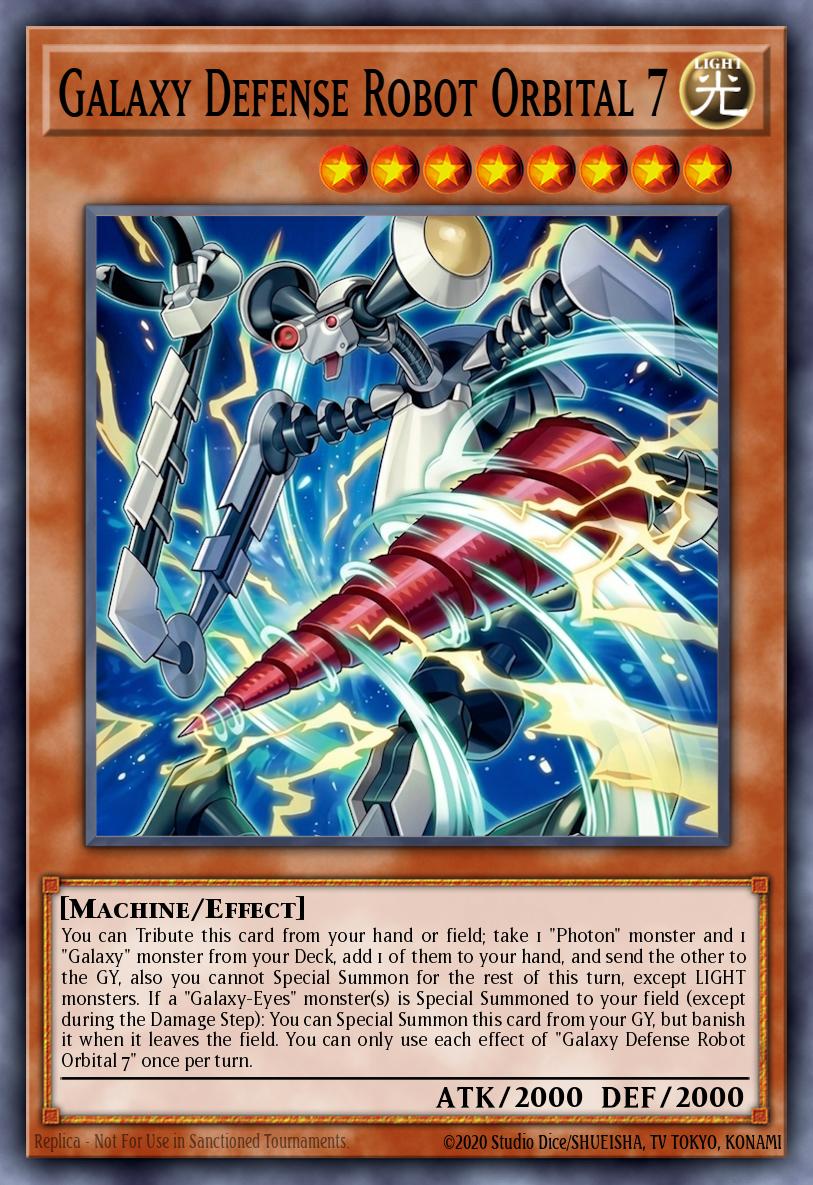 Galaxy Defense Robot Orbital 7 Yu-Gi-Oh card