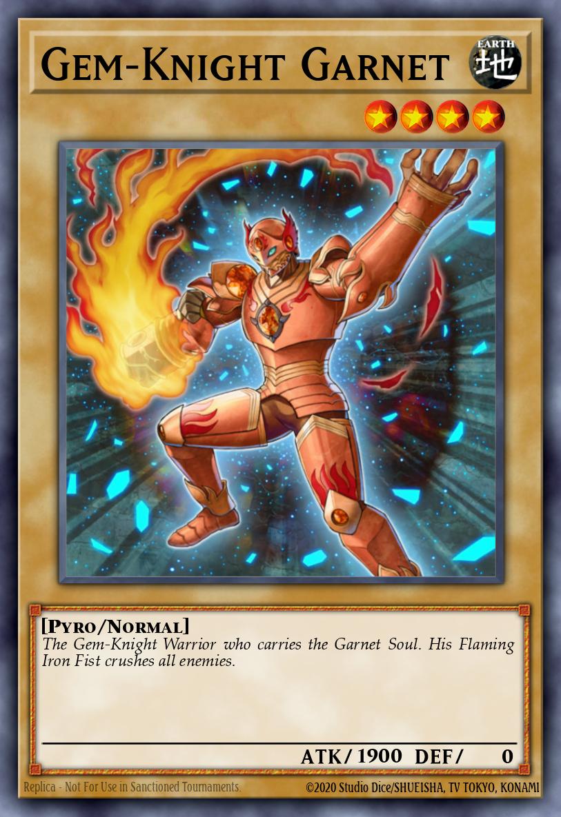 Gem-Knight Garnet Yu-Gi-Oh card