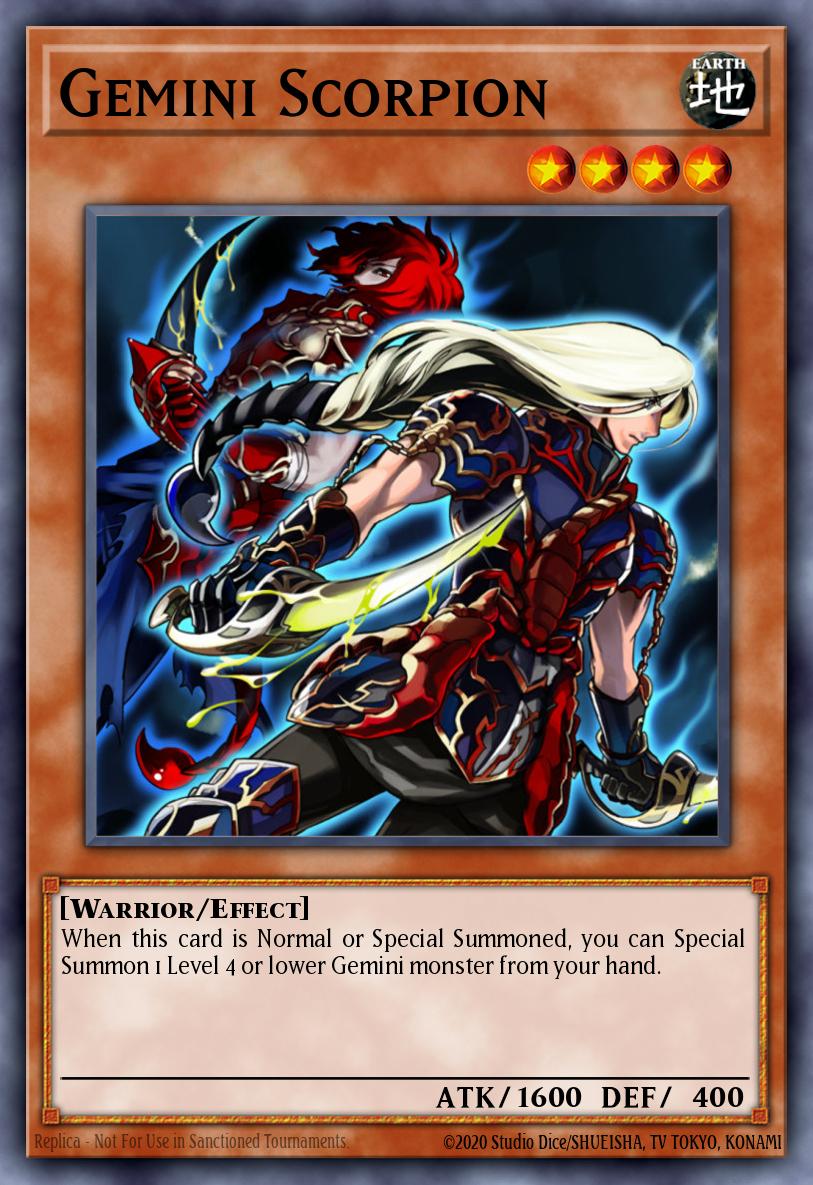 Gemini Scorpion Yu-Gi-Oh card