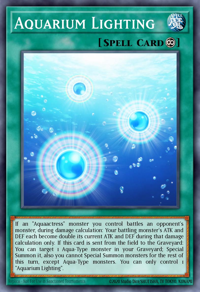 Aquarium Lighting Yu-Gi-Oh card