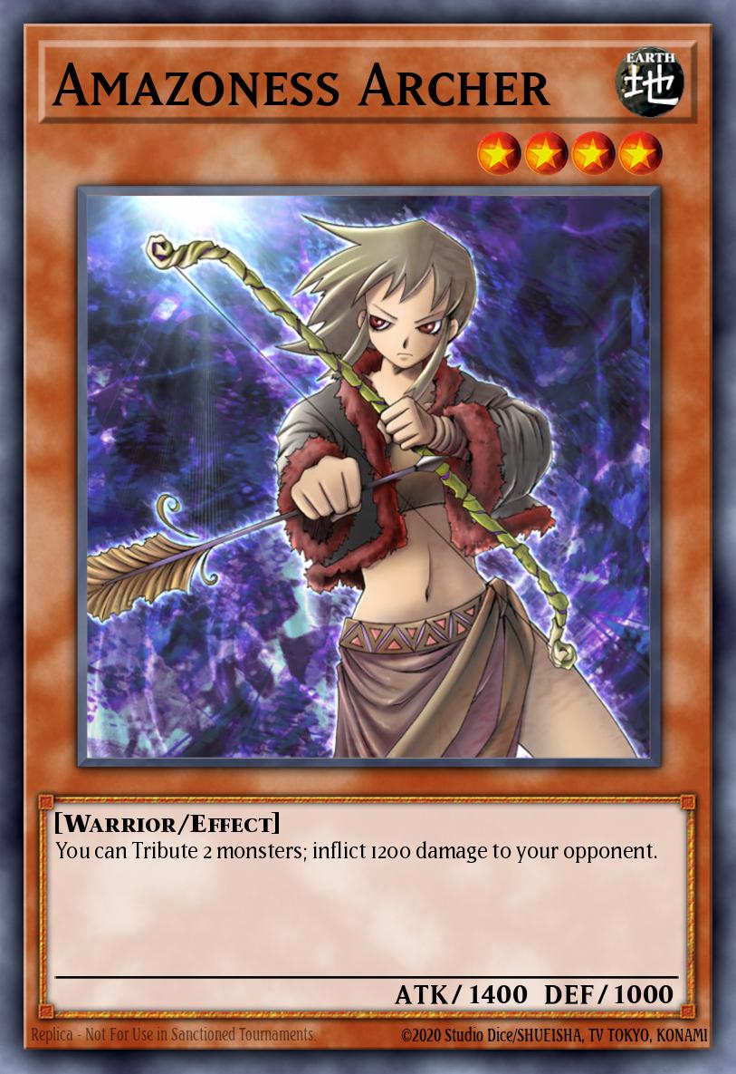 Amazoness Archer Yu-Gi-Oh card