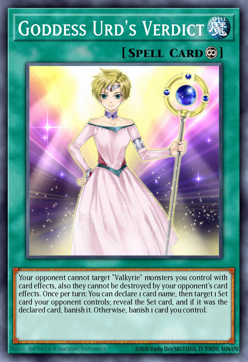 Goddess Urd's Verdict Yu-Gi-Oh card