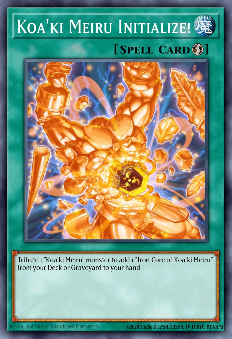 Koa'ki Meiru Initialize! Yu-Gi-Oh card