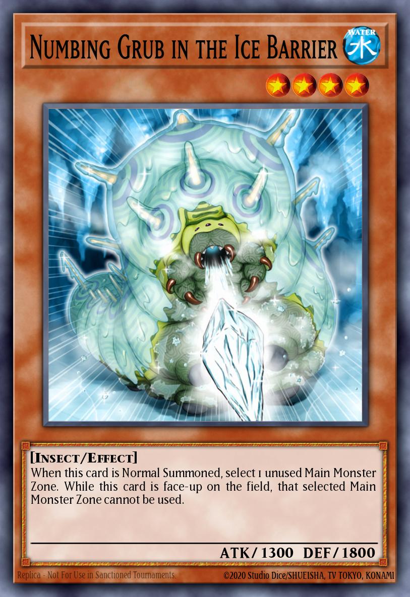 Numbing Grub in the Ice Barrier Yu-Gi-Oh card