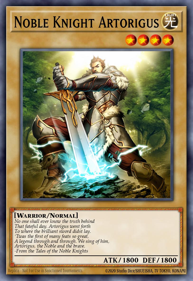 Noble Knight Artorigus Yu-Gi-Oh card