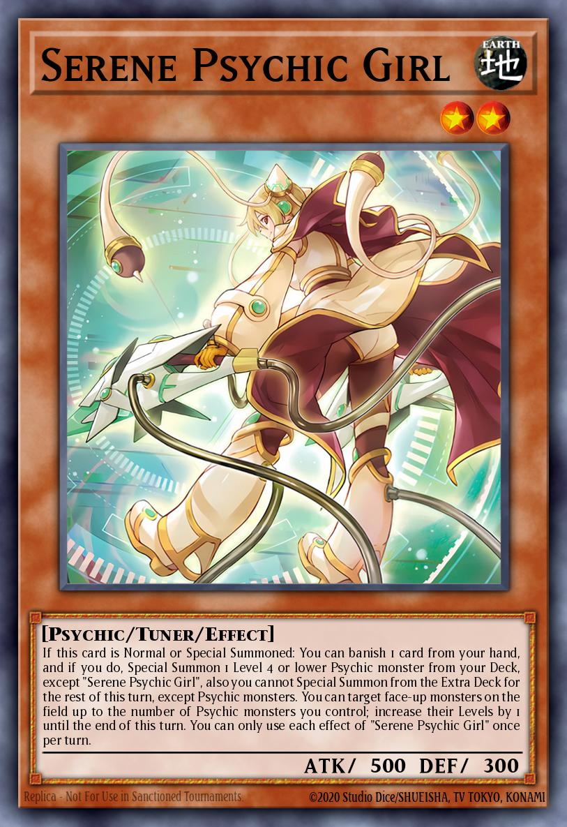 Serene Psychic Girl Yu-Gi-Oh card