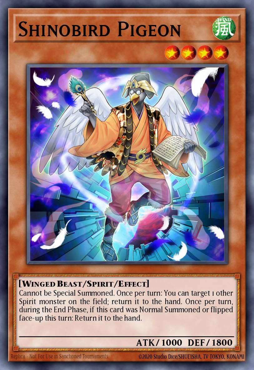 Shinobird Pigeon Yu-Gi-Oh card