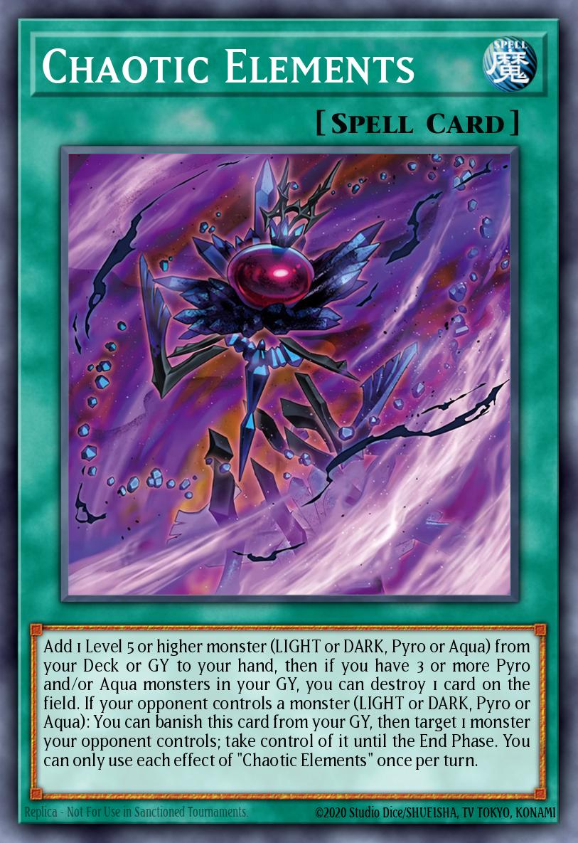 Chaotic Elements Yu-Gi-Oh card