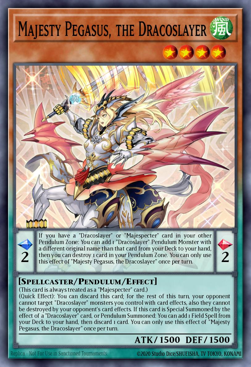 Majesty Pegasus, the Dracoslayer Yu-Gi-Oh card