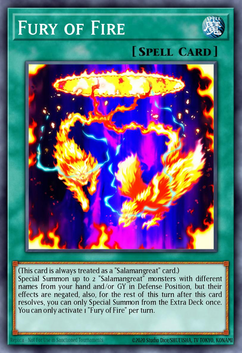 Fury of Fire Yu-Gi-Oh card