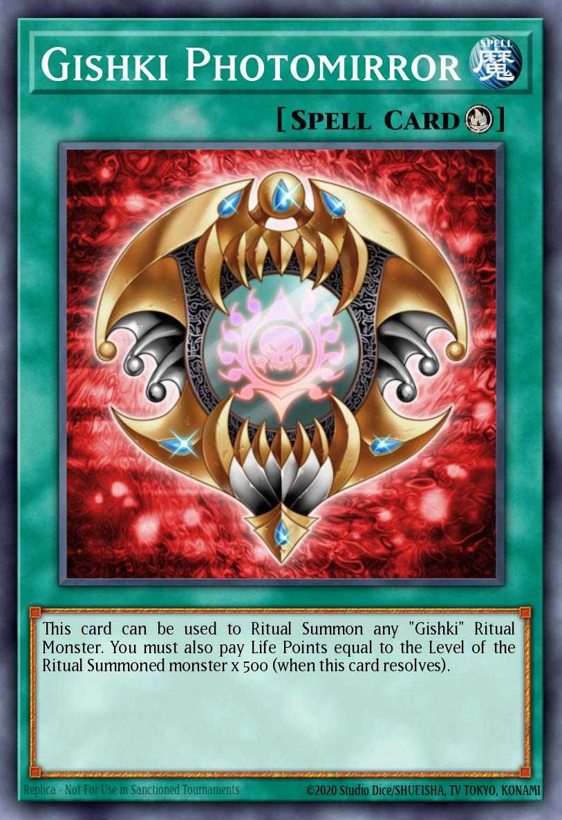 Gishki Photomirror Yu-Gi-Oh card