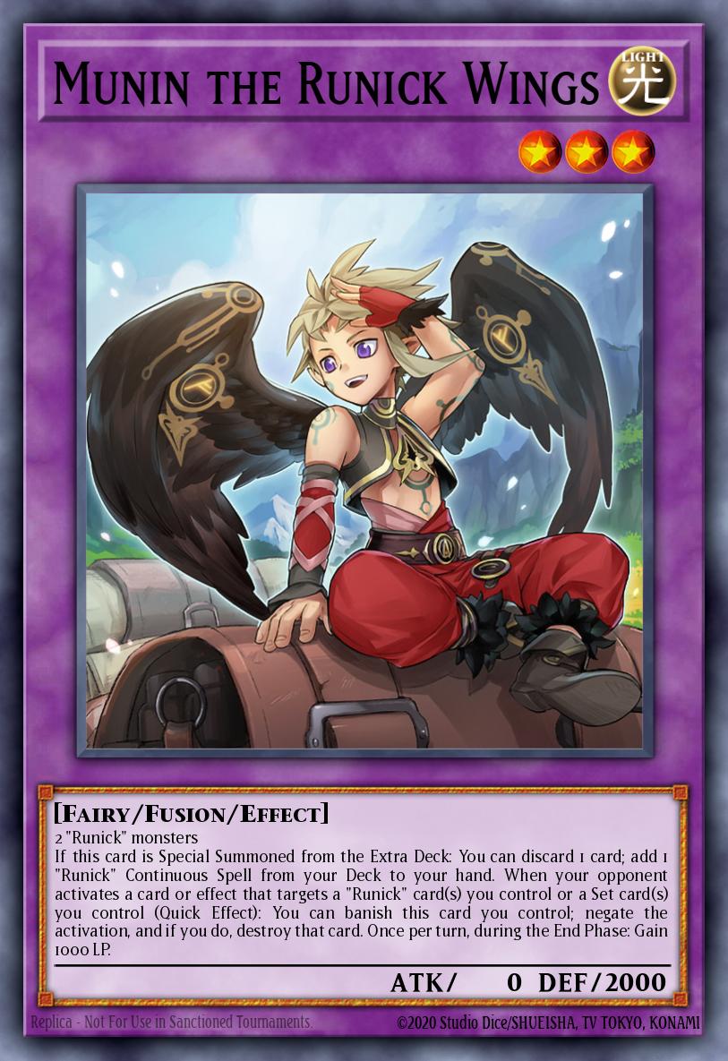 Munin the Runick Wings Yu-Gi-Oh card