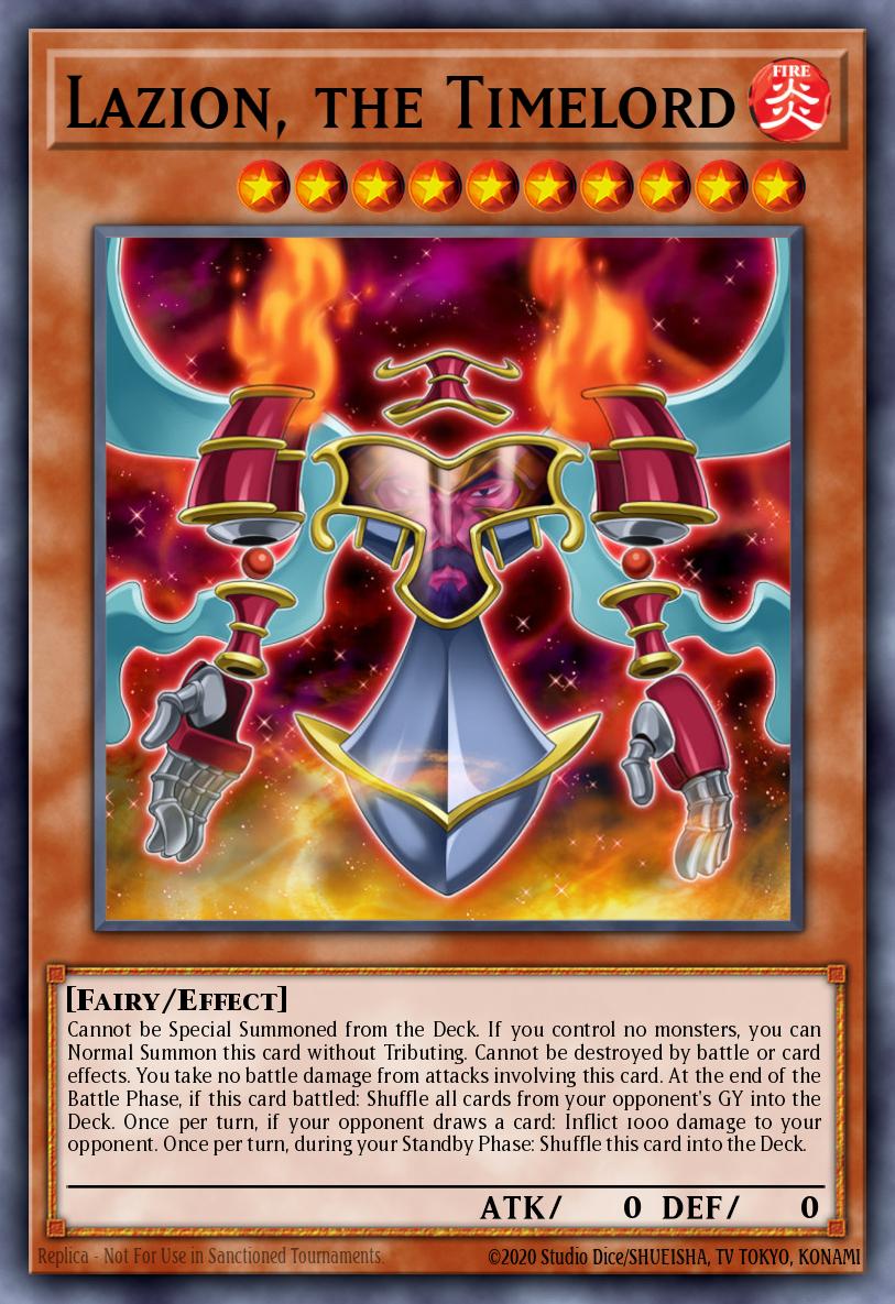 Lazion, the Timelord Yu-Gi-Oh card