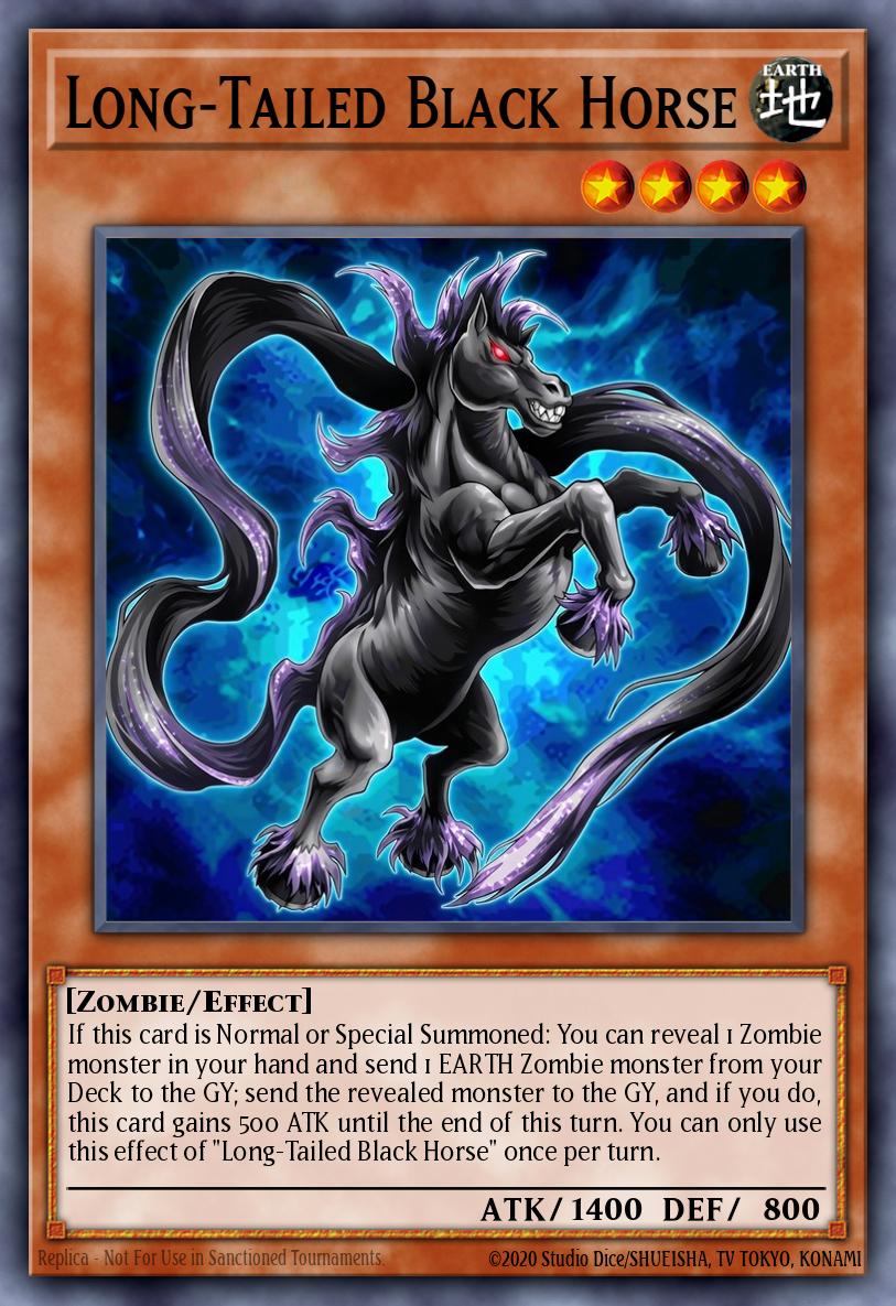 Long-Tailed Black Horse Yu-Gi-Oh card