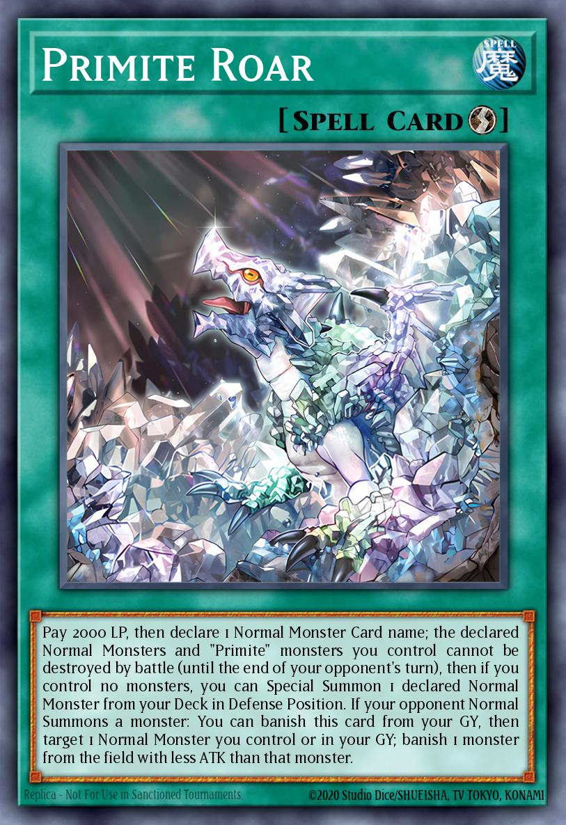 Primite Roar Yu-Gi-Oh card