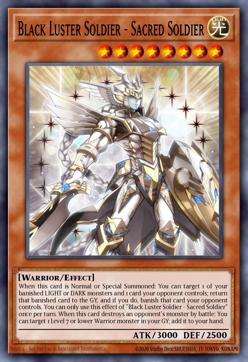 Black Luster Soldier - Sacred Soldier Yu-Gi-Oh card