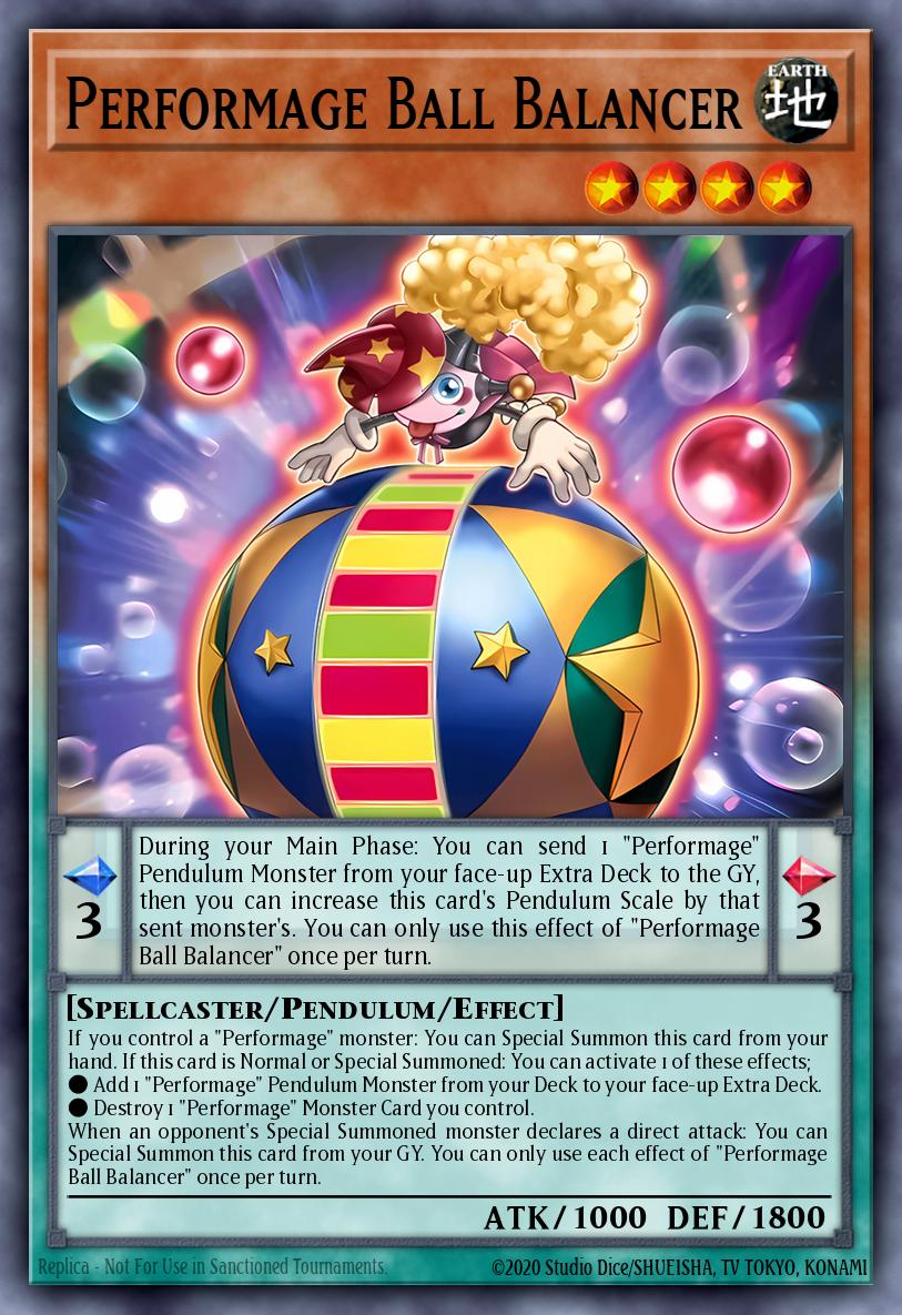 Performage Ball Balancer Yu-Gi-Oh card