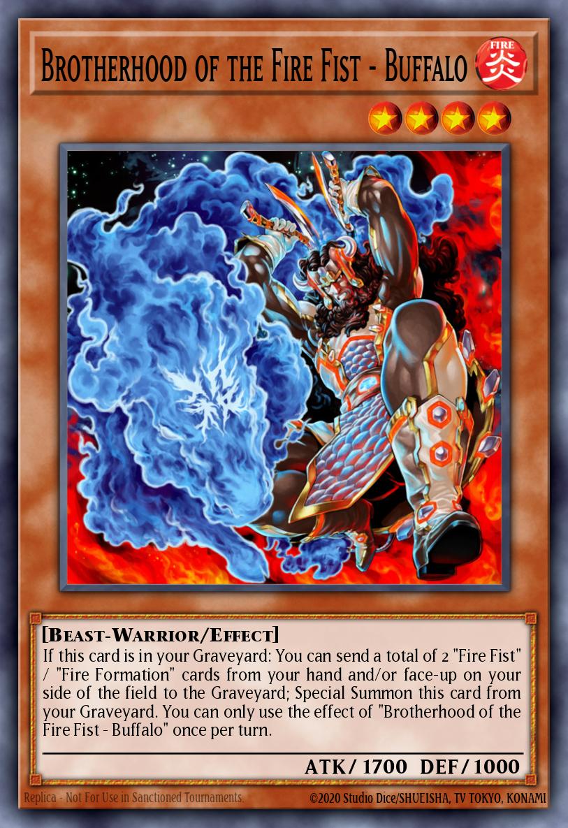 Brotherhood of the Fire Fist - Buffalo Yu-Gi-Oh card
