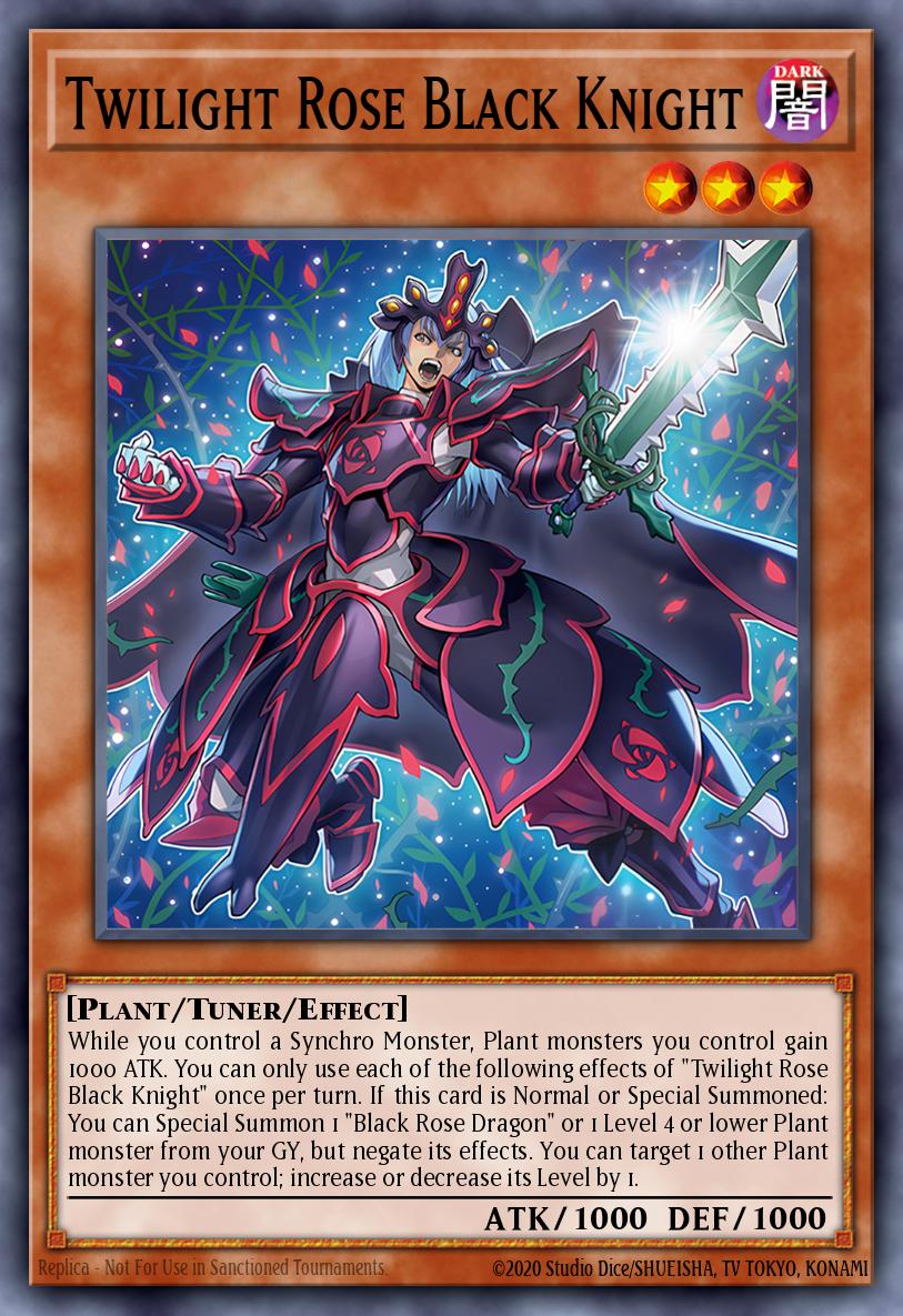 Twilight Rose Black Knight Yu-Gi-Oh card
