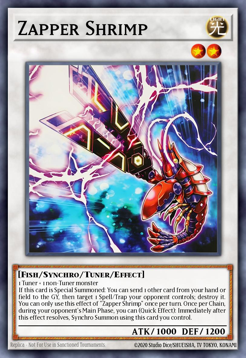Zapper Shrimp Yu-Gi-Oh card