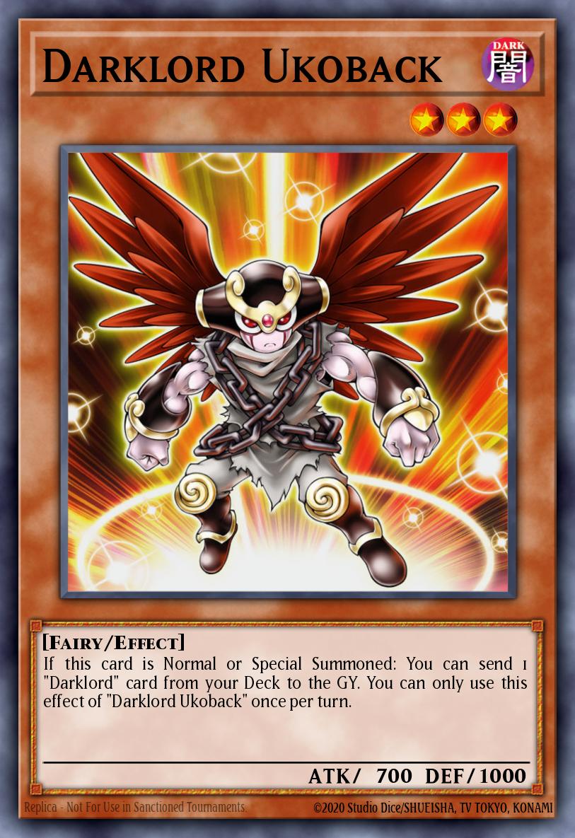 Darklord Ukoback Yu-Gi-Oh card