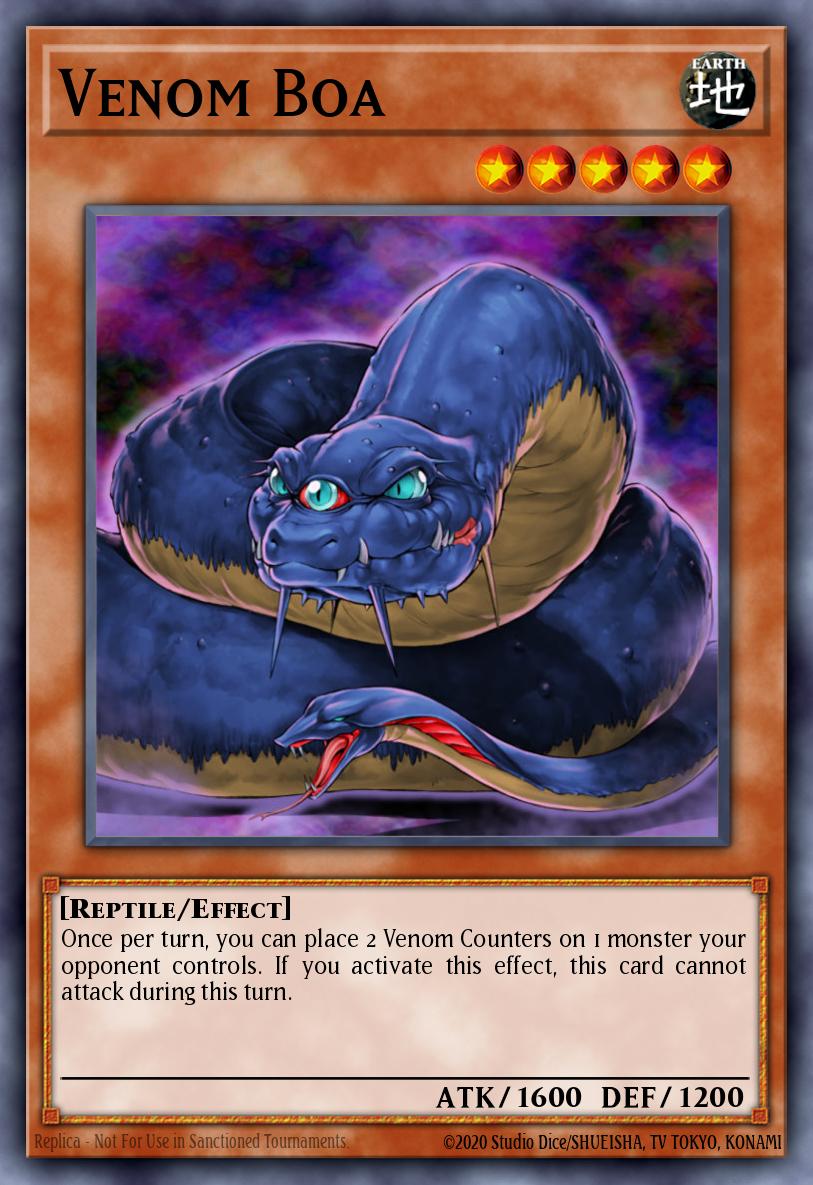 Venom Boa Yu-Gi-Oh card