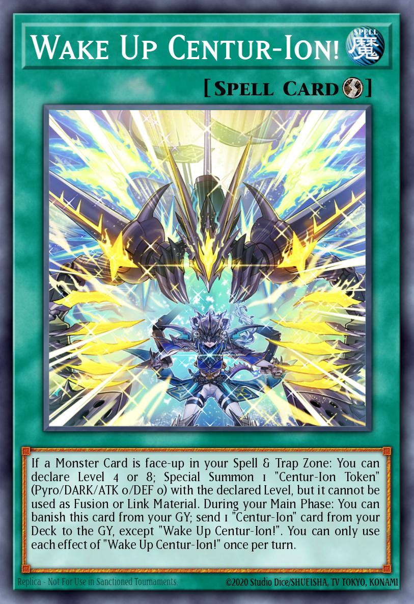 Wake Up Centur-Ion! Yu-Gi-Oh card