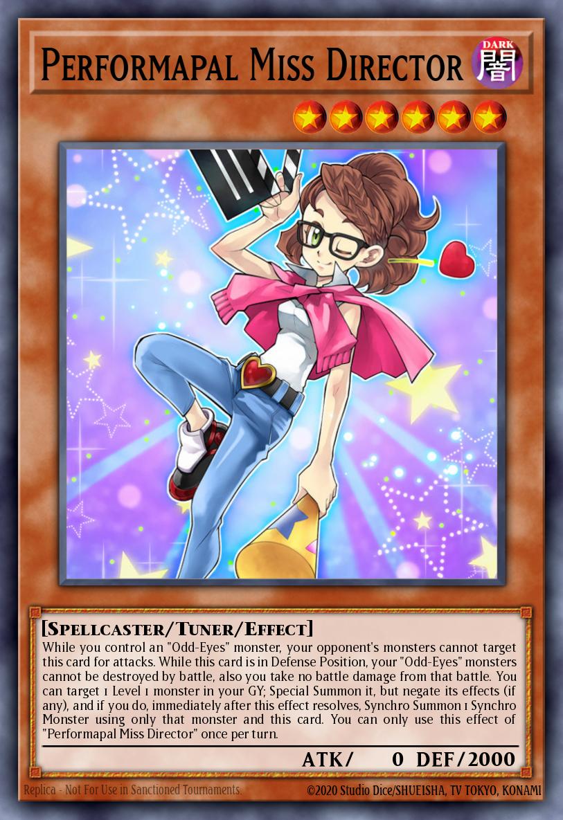 Performapal Miss Director Yu-Gi-Oh card