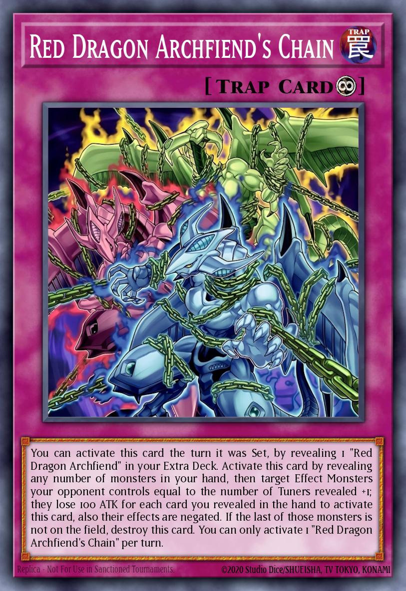Red Dragon Archfiend's Chain Yu-Gi-Oh card