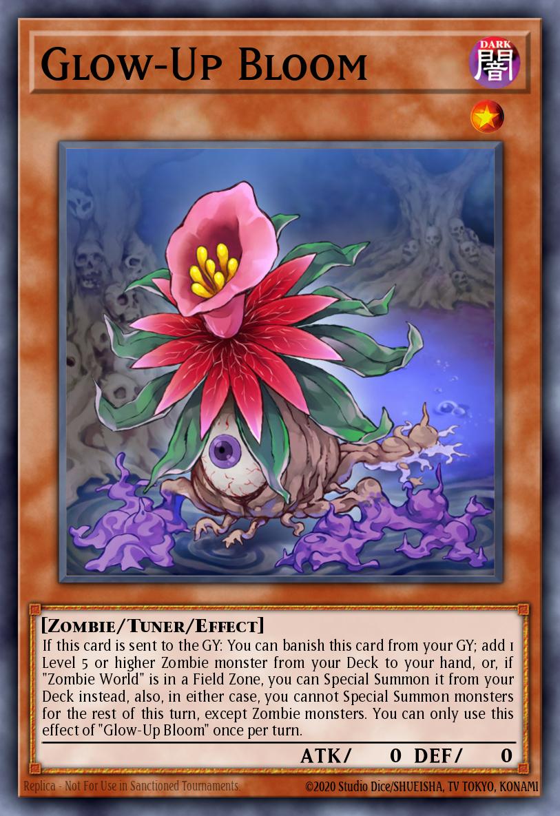 Glow-Up Bloom Yu-Gi-Oh card