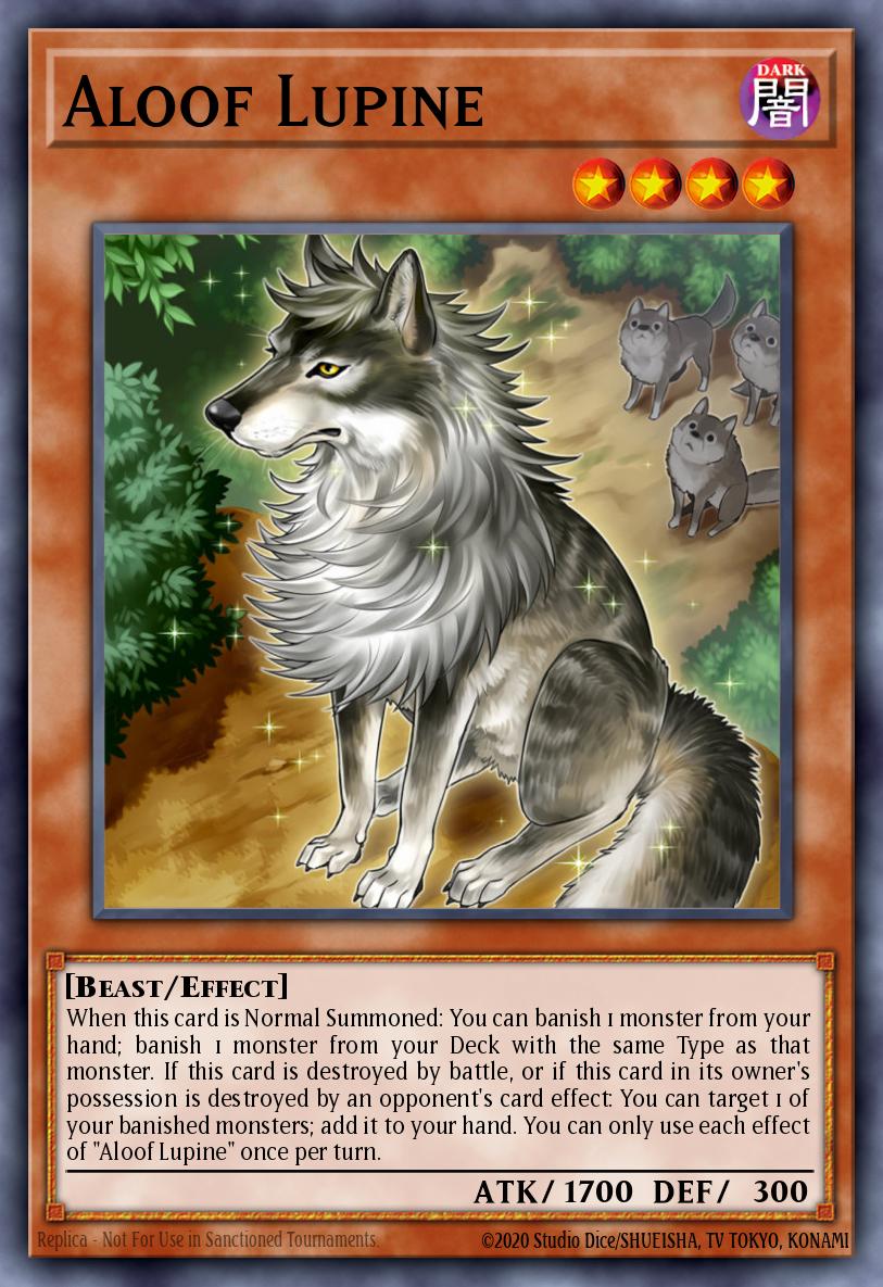 Aloof Lupine Yu-Gi-Oh card