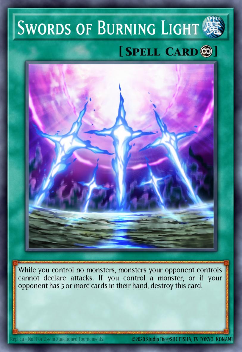 Swords of Burning Light Yu-Gi-Oh card
