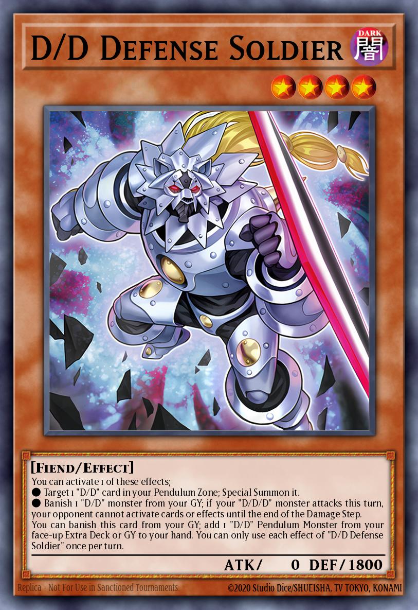 D/D Defense Soldier Yu-Gi-Oh card