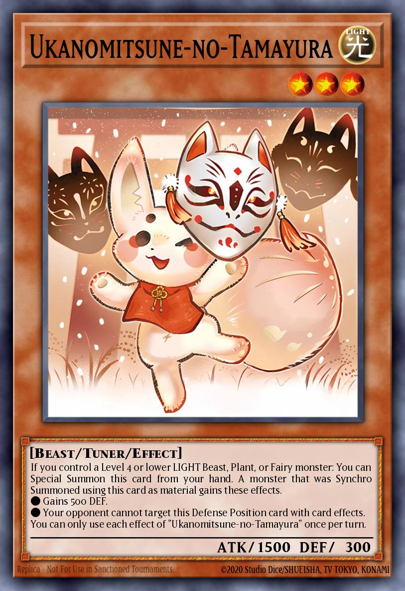 Ukanomitsune-no-Tamayura Yu-Gi-Oh card