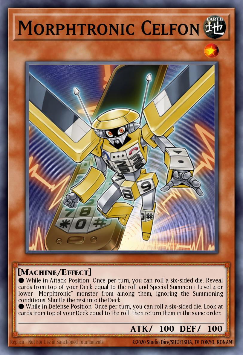 Morphtronic Celfon Yu-Gi-Oh card