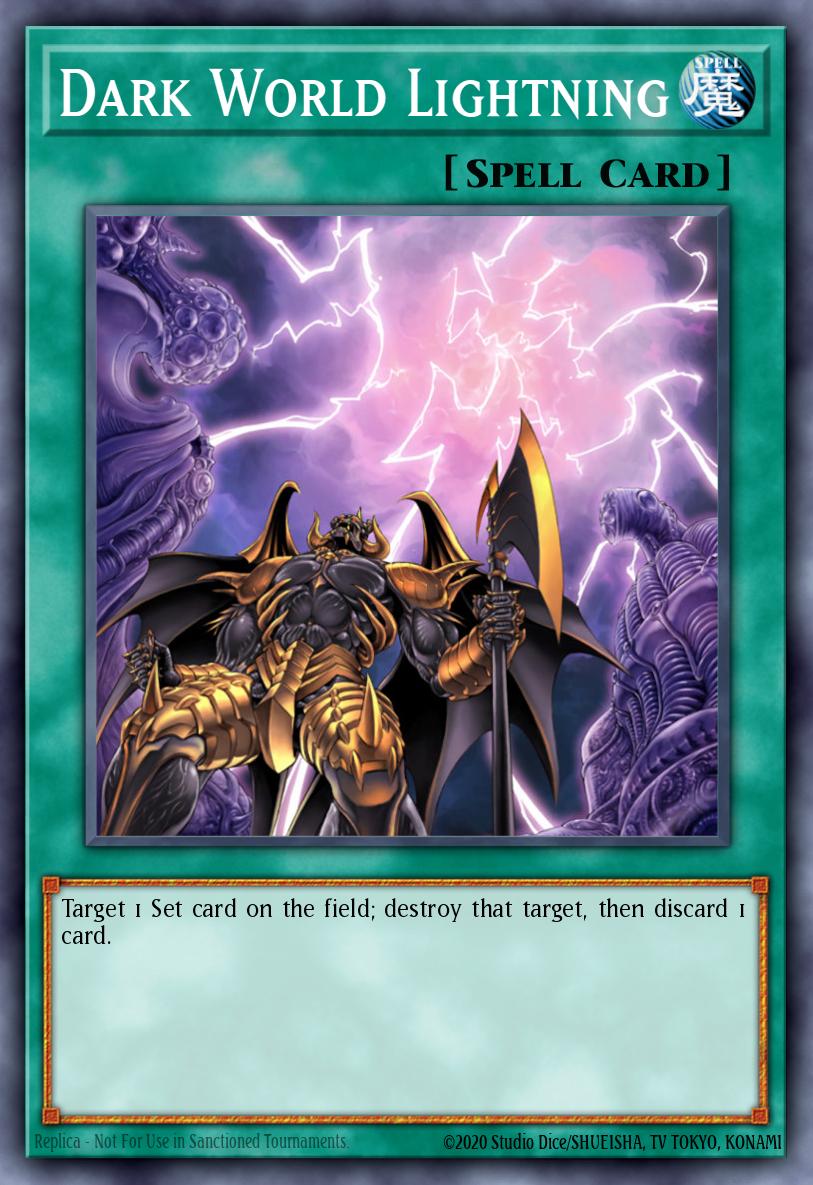 Dark World Lightning Yu-Gi-Oh card