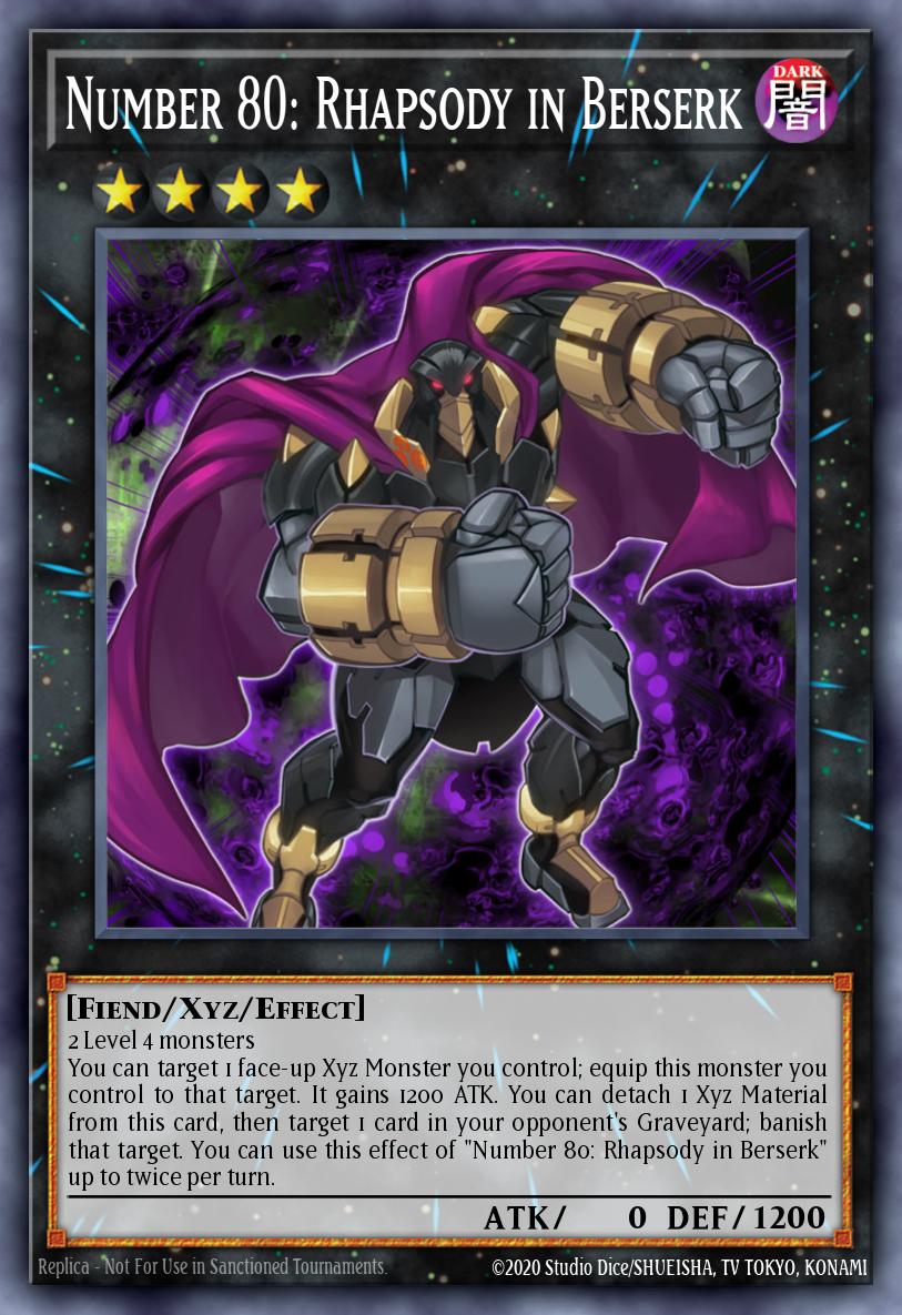 Number 80: Rhapsody in Berserk Yu-Gi-Oh card