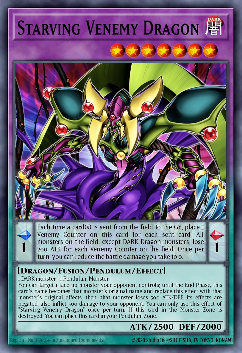 Starving Venemy Dragon Yu-Gi-Oh card