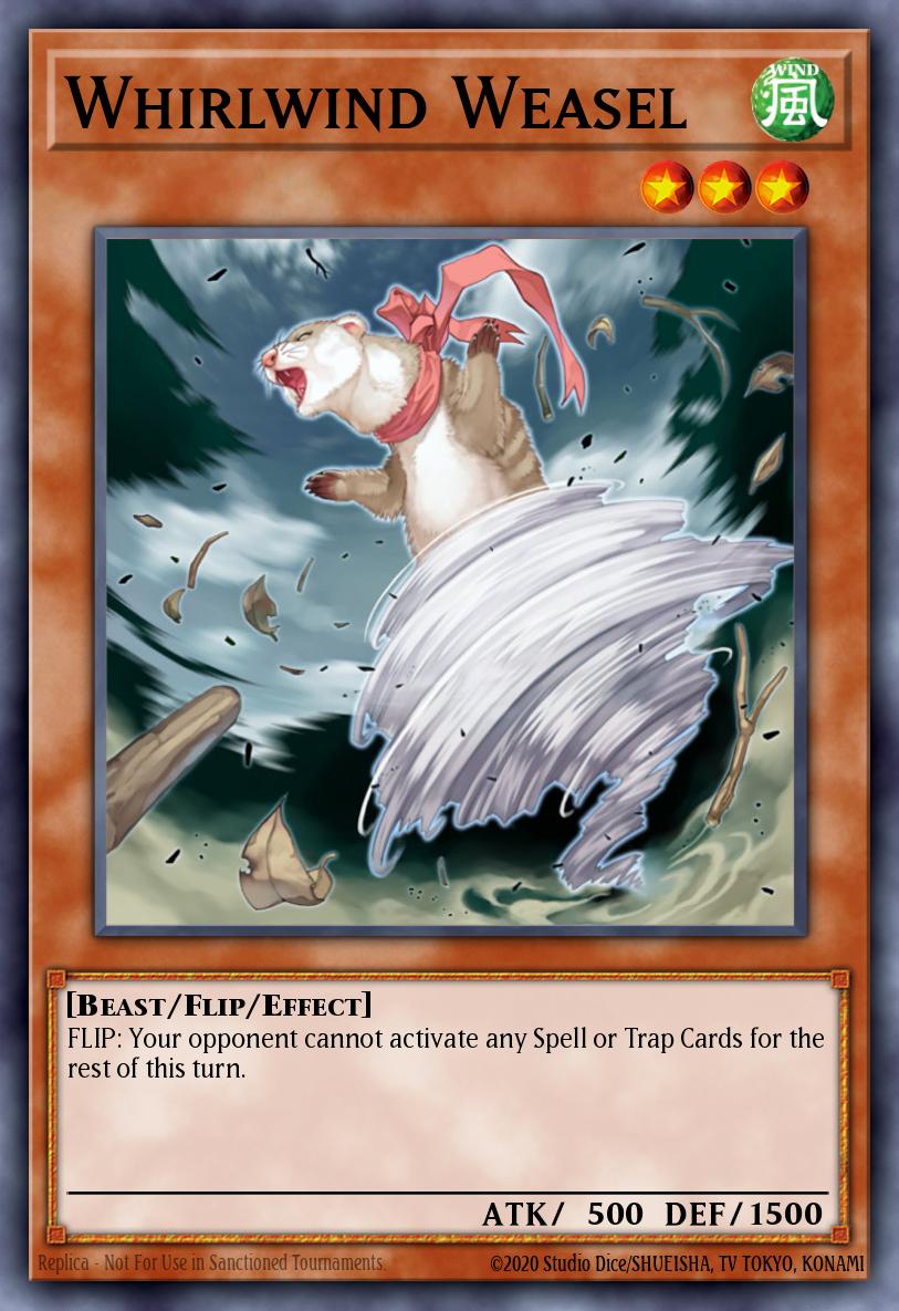 Whirlwind Weasel Yu-Gi-Oh card