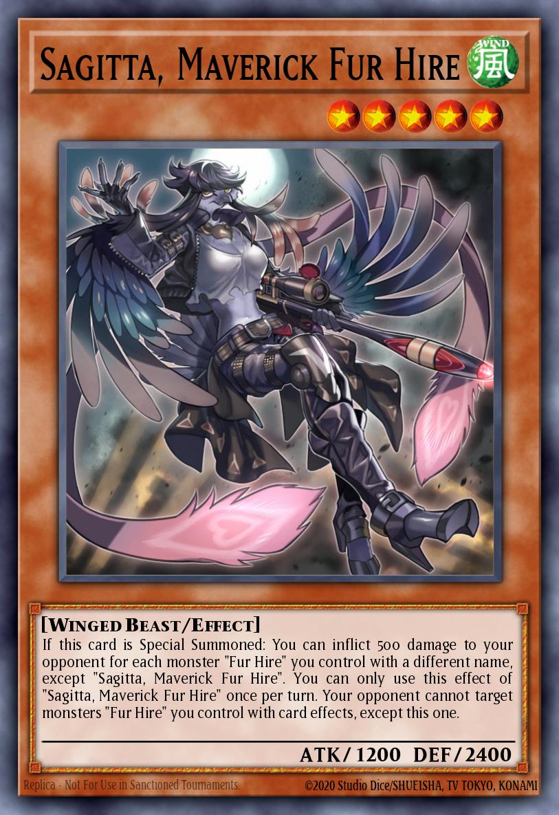 Sagitta, Maverick Fur Hire Yu-Gi-Oh card