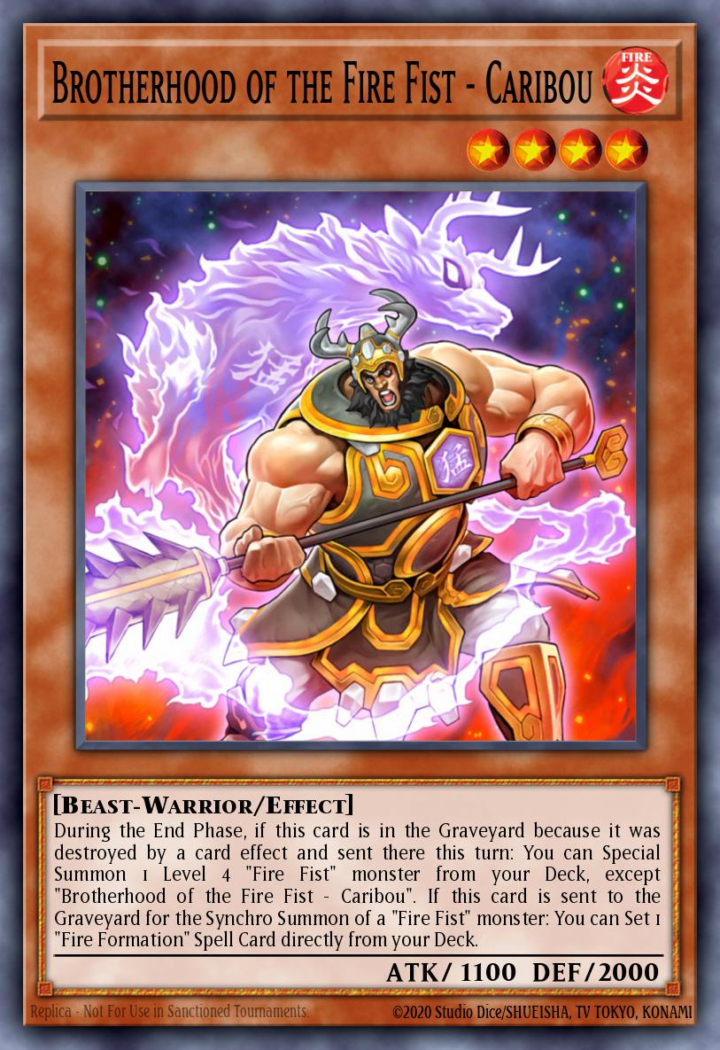 Brotherhood of the Fire Fist - Caribou Yu-Gi-Oh card