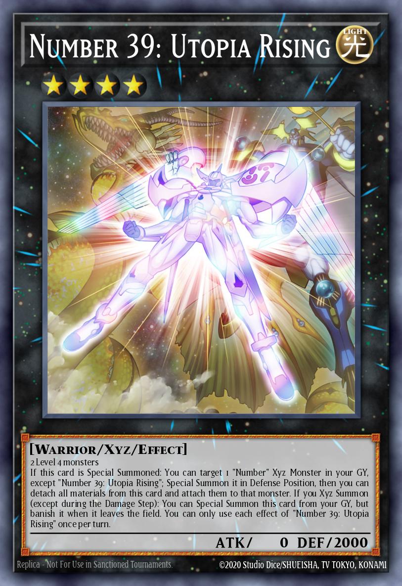 Number 39: Utopia Rising Yu-Gi-Oh card