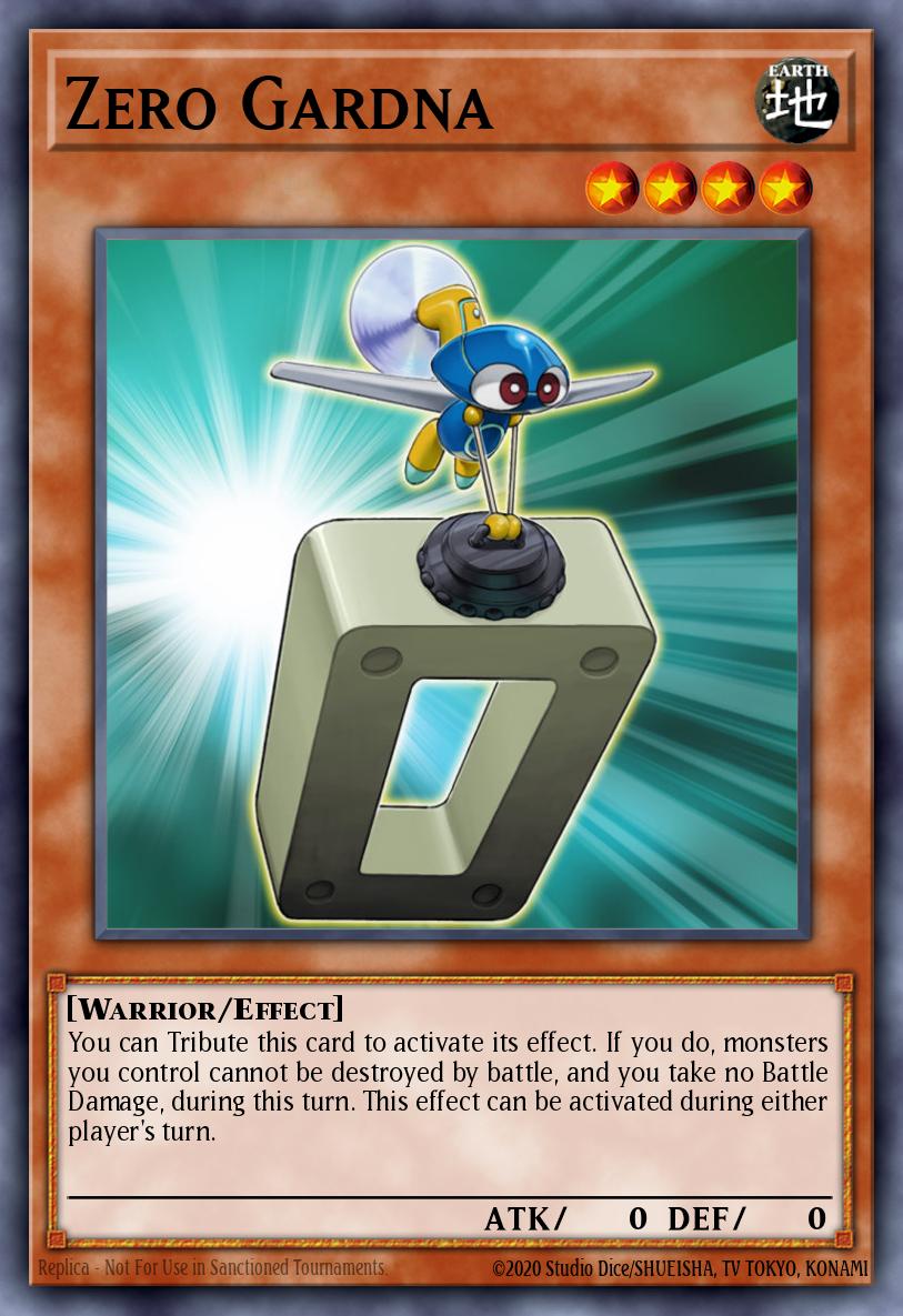 Zero Gardna Yu-Gi-Oh card