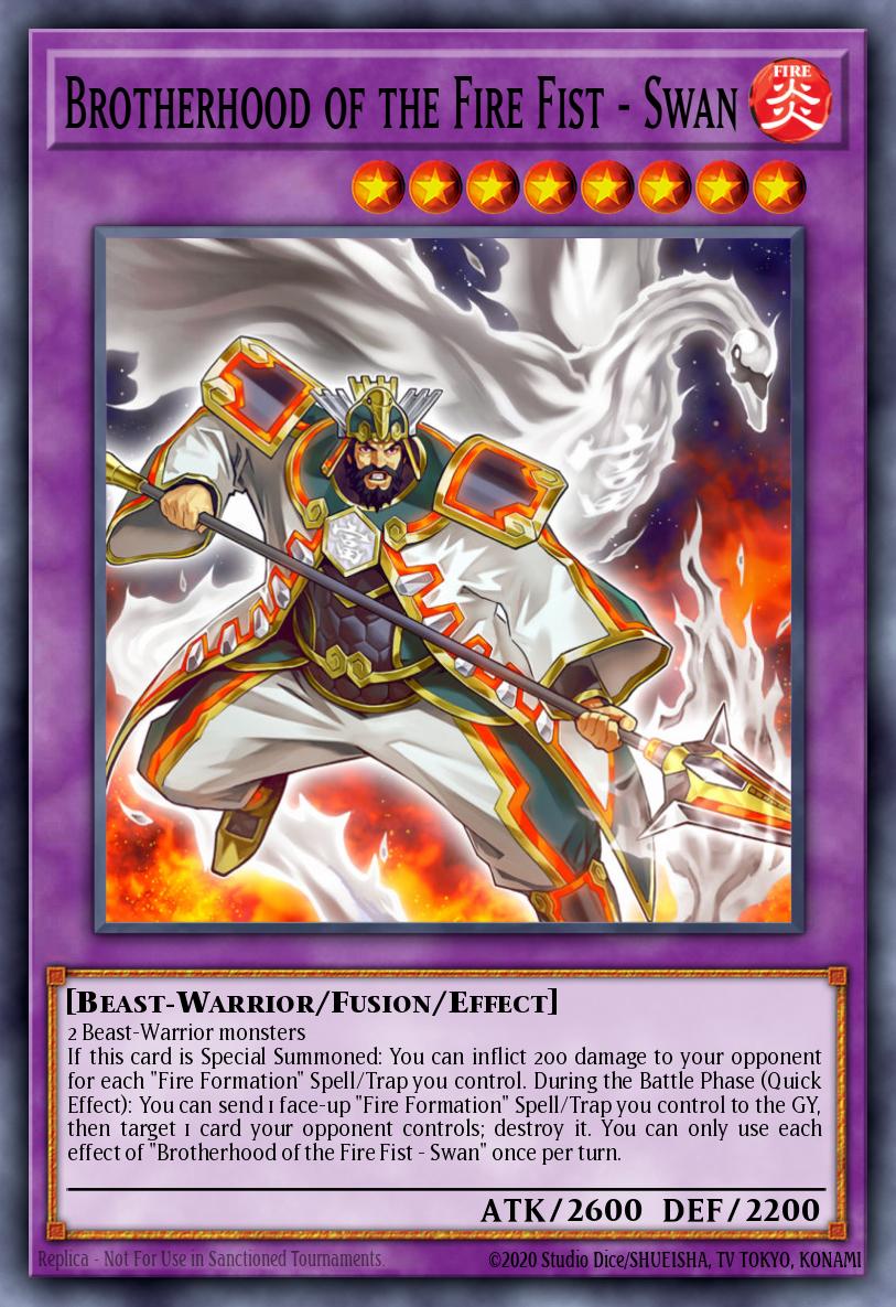 Brotherhood of the Fire Fist - Swan Yu-Gi-Oh card