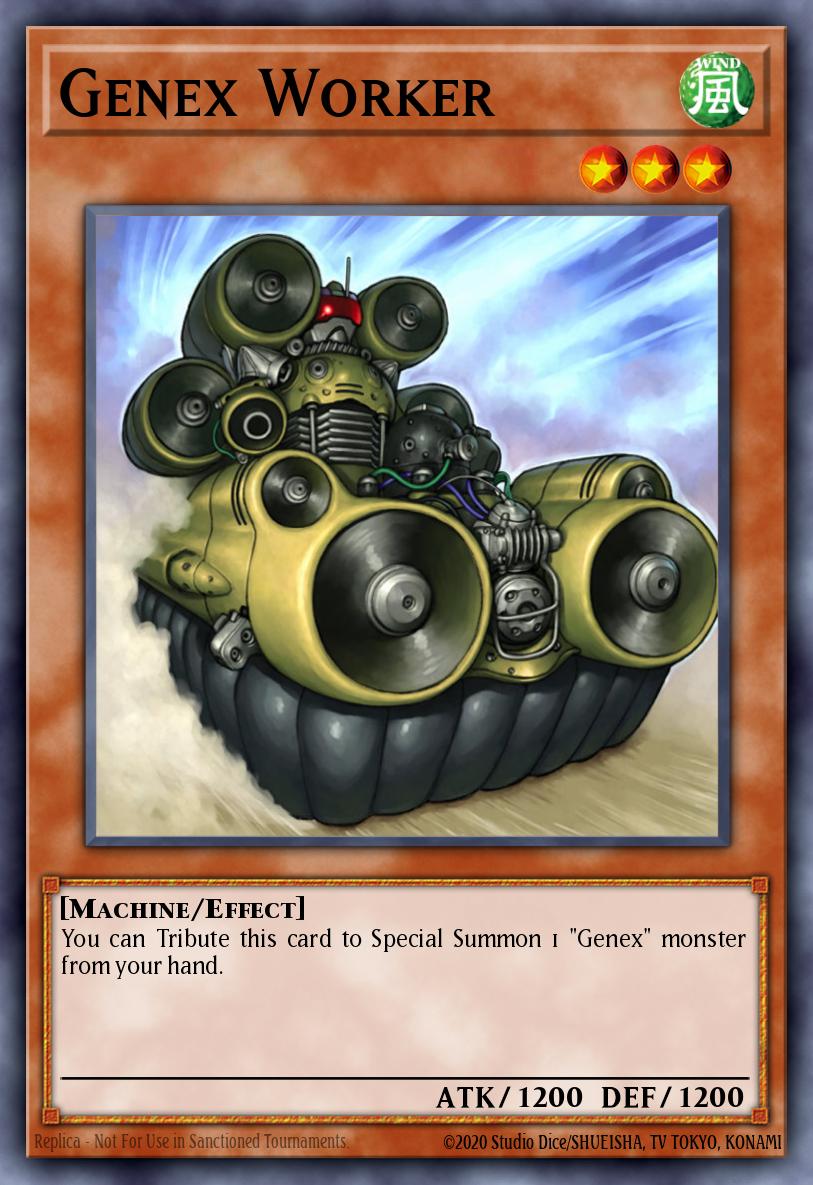 Genex Worker Yu-Gi-Oh card